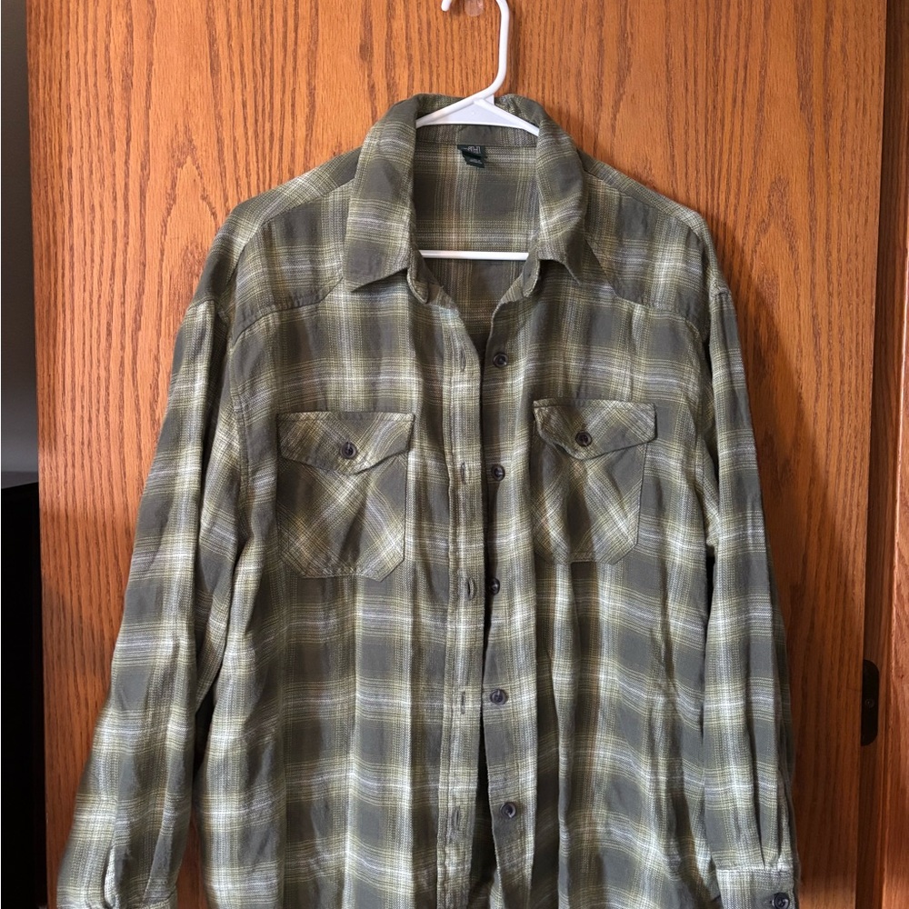 Wild Fable Olive Plaid Women's Shirt